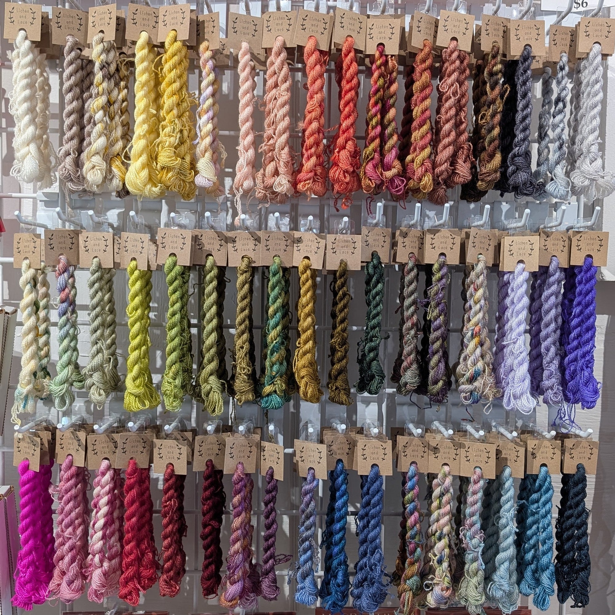 Lichen & Lace Embroidery yarn restock