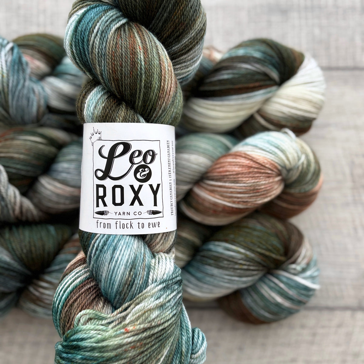 Leo and Roxy | 80/20 sock | Eggshell collection