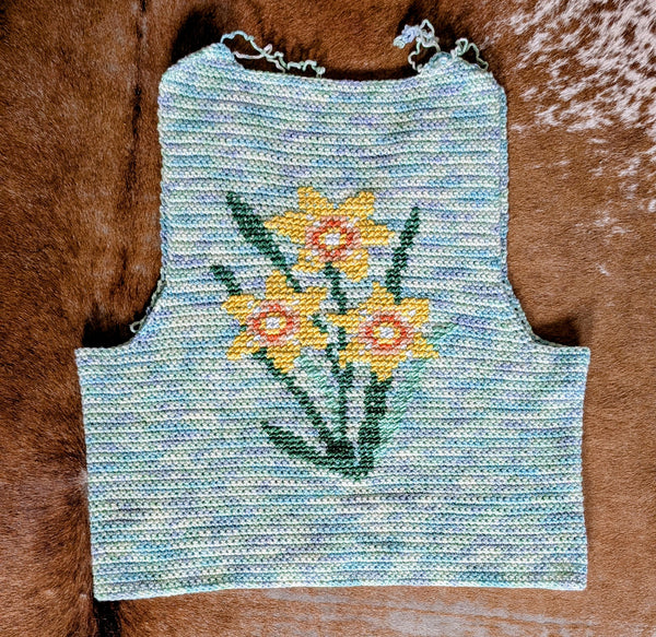 Cross Stitch on crochet | Cross Stitch Vest | 3 hour workshop