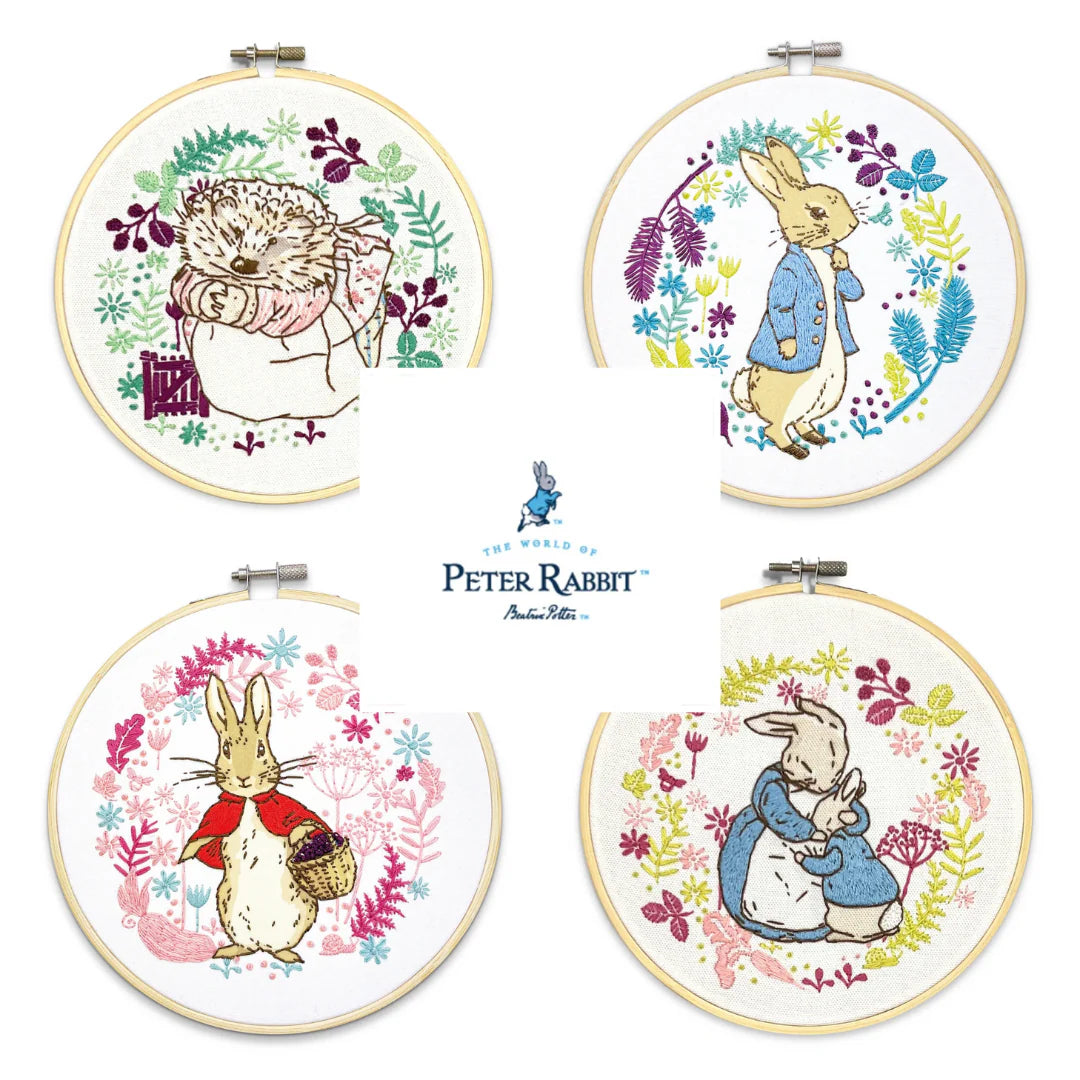 The Crafty Kit co | Beatrix Potter Embroidery Kits