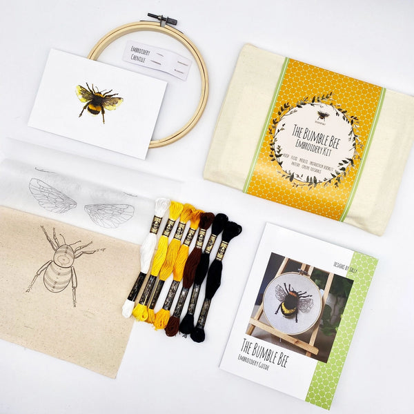 Designs by Sally | The Bumble Bee Embroidery kit