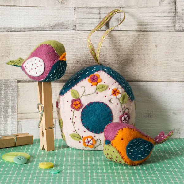 Corinne Lapierre Felt Kit | Birdhouse and Two Birds