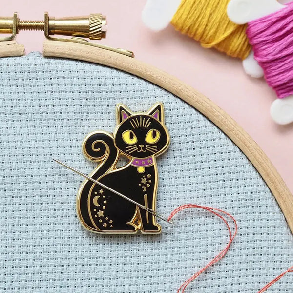 Caterpillar Cross Stitch | Needle Minder | Black Cat