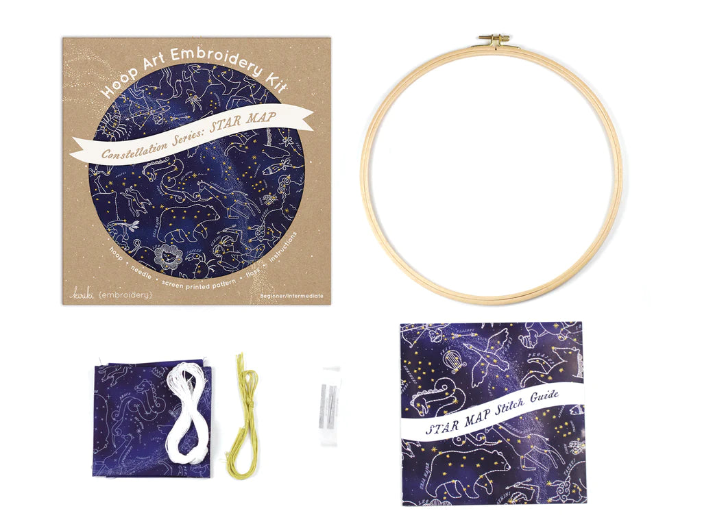 Kiriki Press | Star Map 11 inch hoop Kit