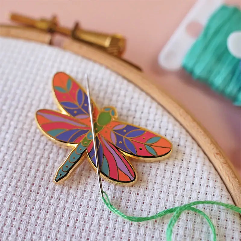 Caterpillar Cross Stitch | Needle Minder | Dragonfly