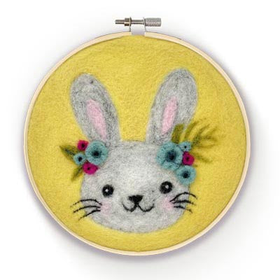Estelle Needle Felting Kits | Floral Bunny