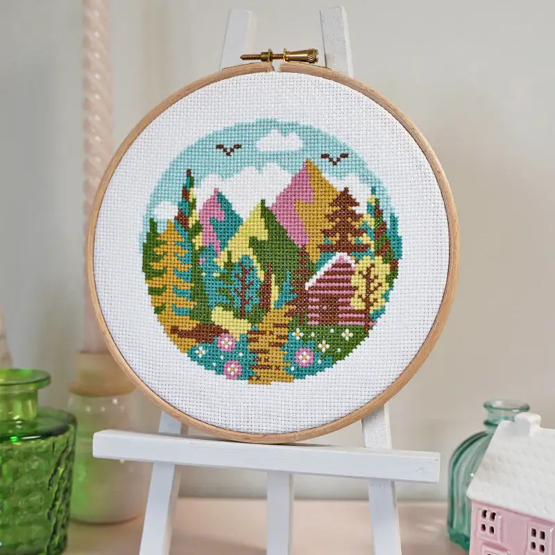 Caterpillar Cross Stitch | Forest Peaks cross stitch kit