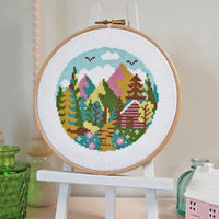 Caterpillar Cross Stitch | Forest Peaks cross stitch kit