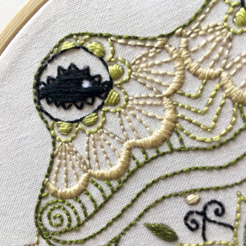 Cinnamon Stitching | Frog Embroidery kit
