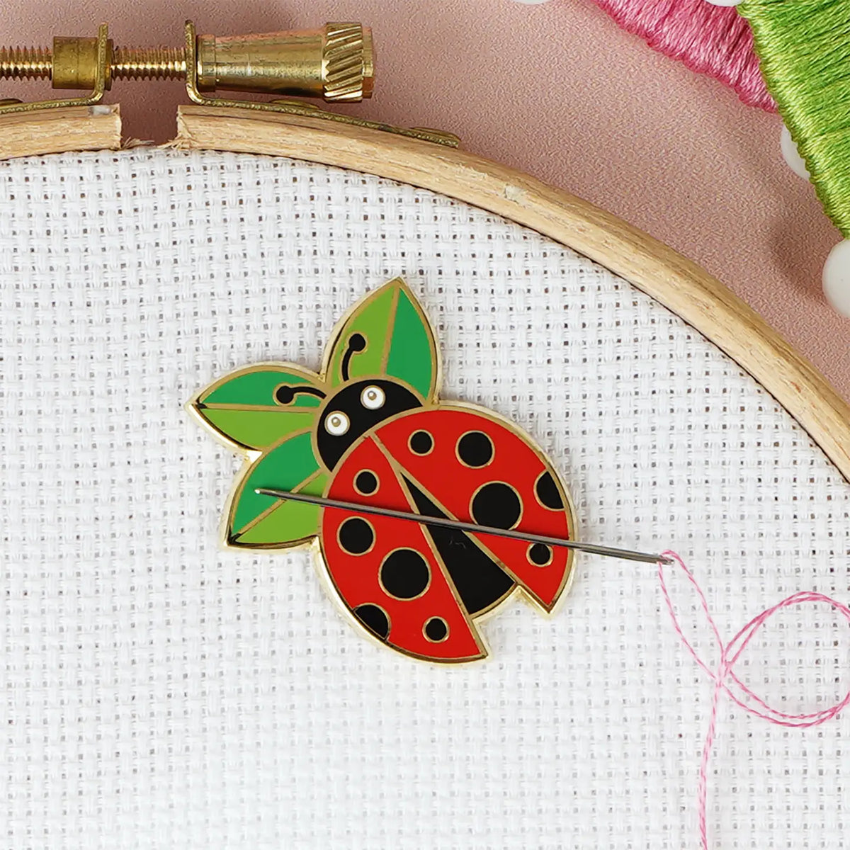 Caterpillar Cross Stitch | Needle Minder | Ladybird