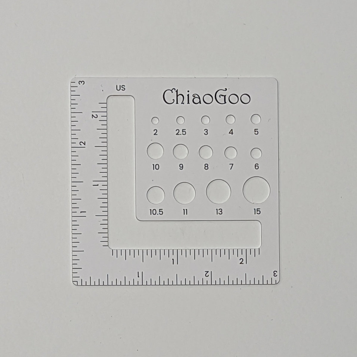 ChiaoGoo | Needle & Swatch Gauge 3 inch square
