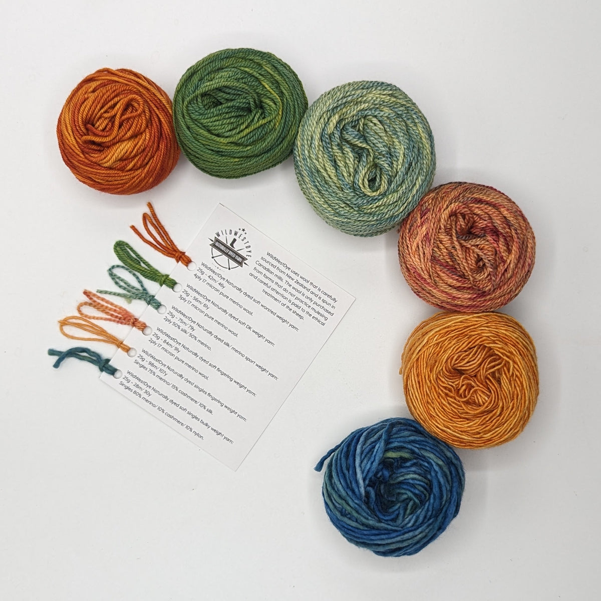 WildWestDye | Naturally dyed Yarn Tasting Shawl
