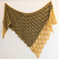 Sudden Bliss Shawl | Brioche, Patterned Brioche and lace