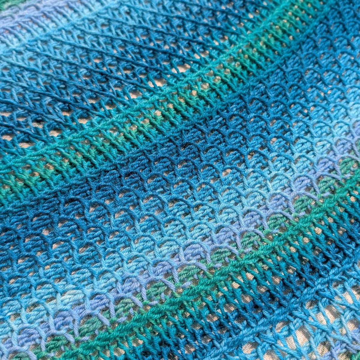 Tunisian Crescent Shawl | 2 part class | 5 hours