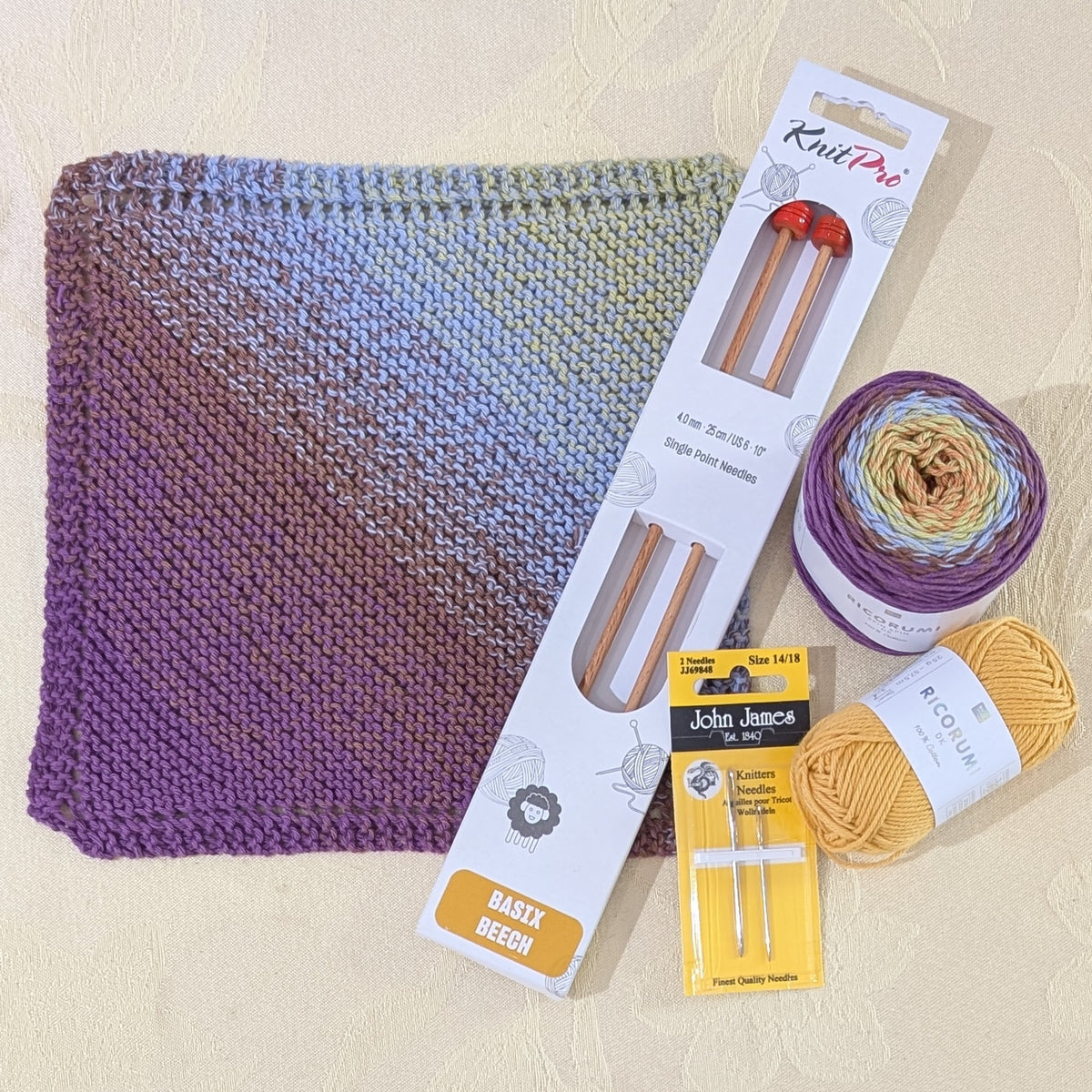 Learn to Knit | Dishcloth | 2 part class