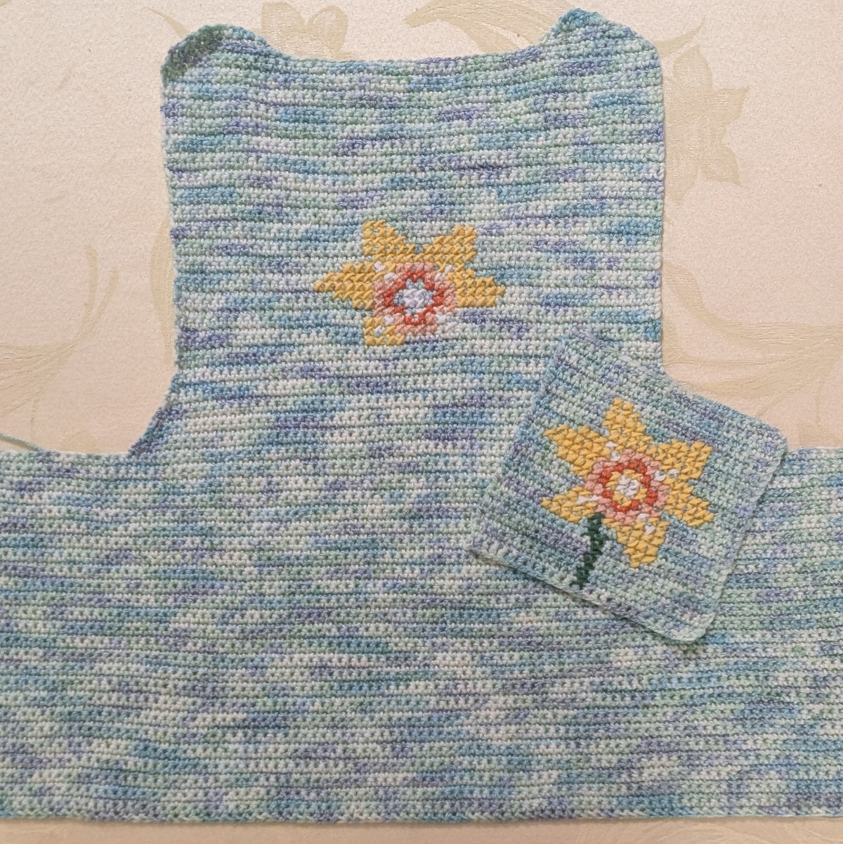 Cross Stitch on crochet | Cross Stitch Vest | 3 hour workshop