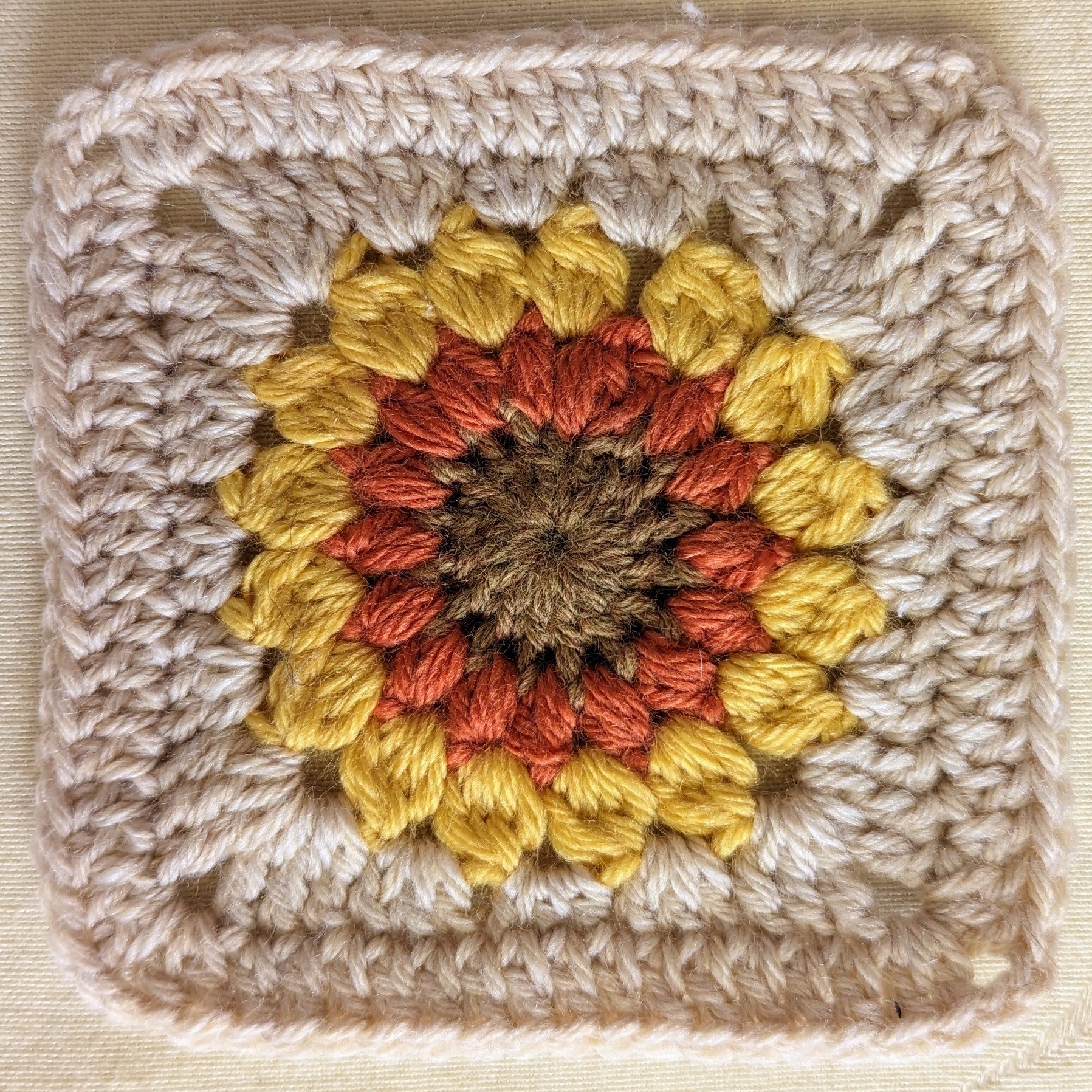 Sunflower Crochet granny square