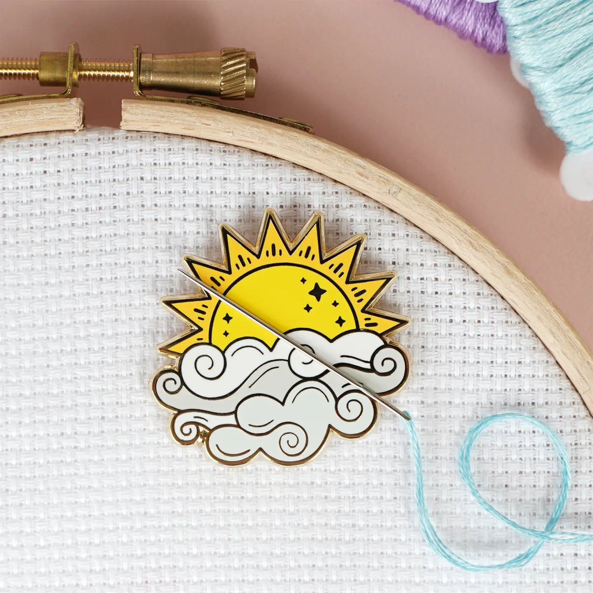 Caterpillar Cross Stitch | Needle Minder | Sunshine