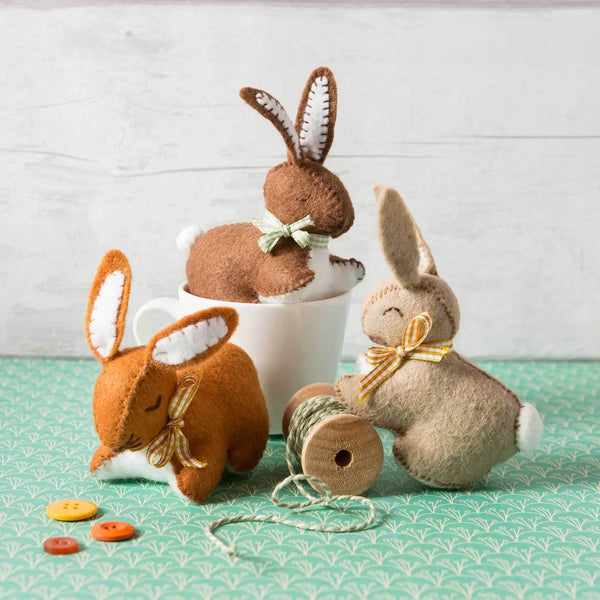 Corinne Lapierre Felt Kit | Three little Bunnies