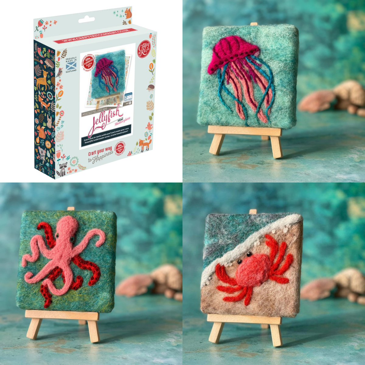 Crafty Kits Needle Felting Kits | Mini Masterpiece