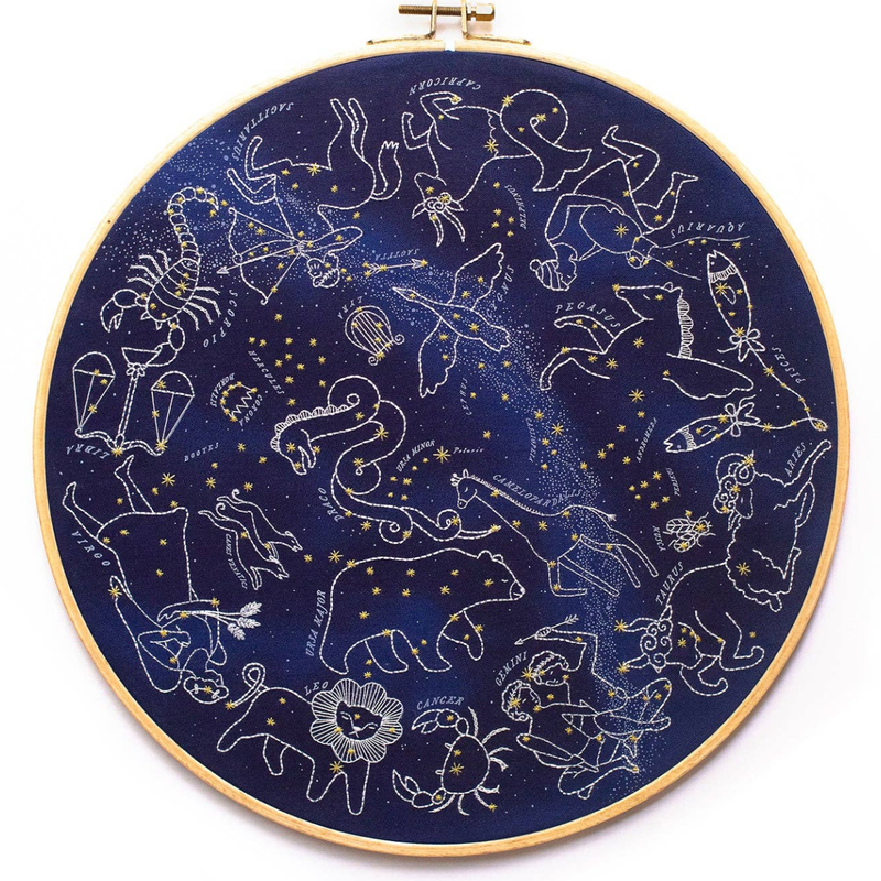 Kiriki Press | Star Map 11 inch hoop Kit
