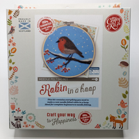 Estelle Needle Felting Kits | Robin in a hoop