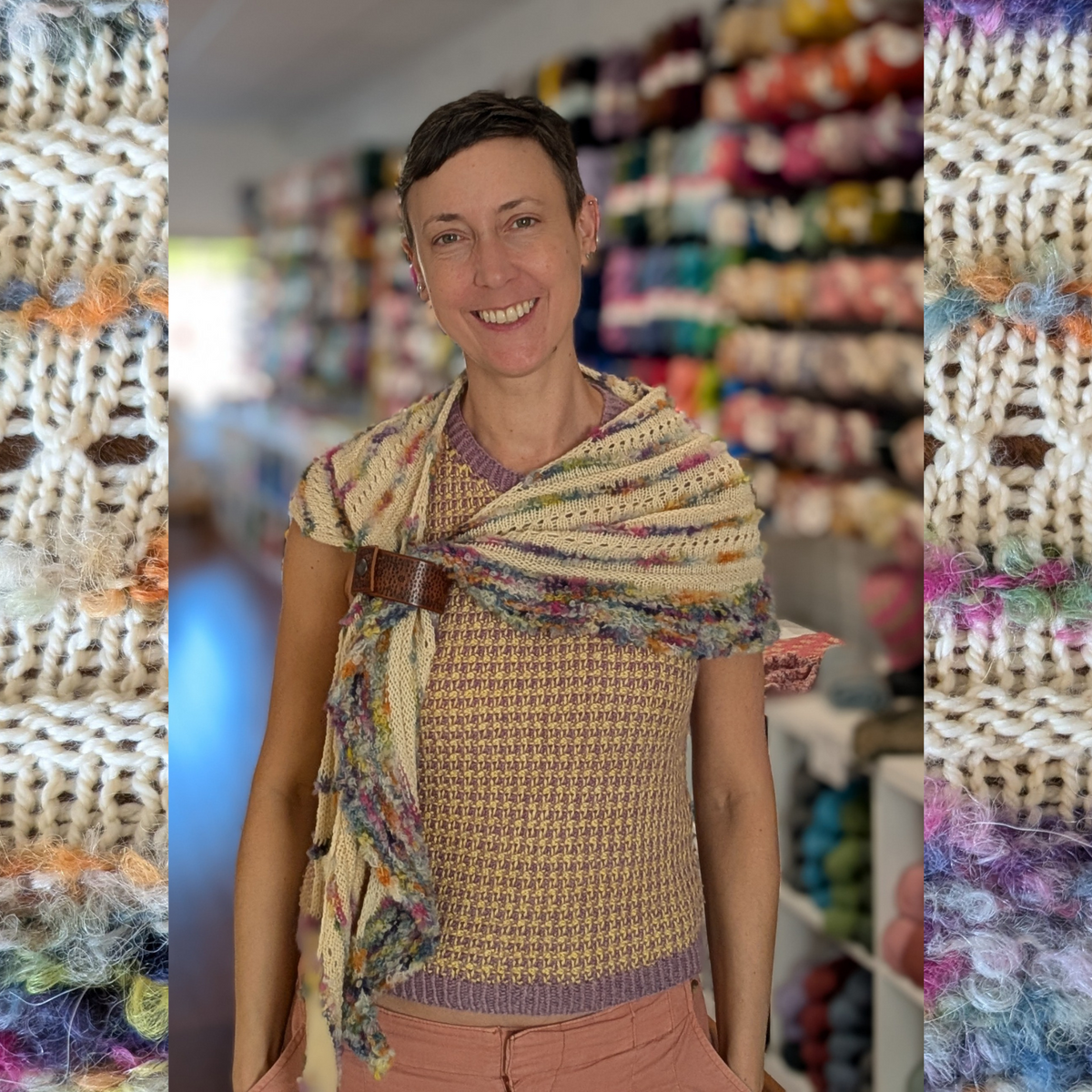 WildWestDye | Fluff all the things Shawl | Yarn + pattern kit