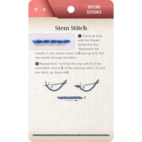 Christen Brown | On-The-Go Embroidery Cards | Set 1 | 60 Stitches