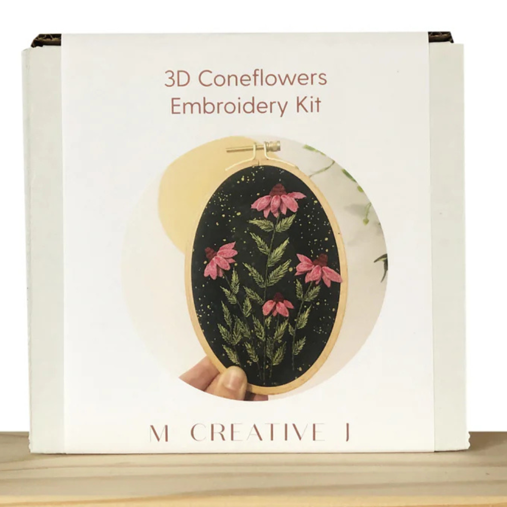 MCreativeJ | 3D Coneflowers Embroidery Kit