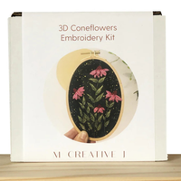 MCreativeJ | 3D Coneflowers Embroidery Kit