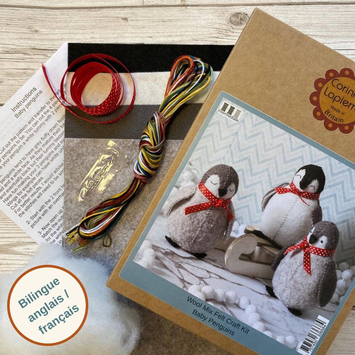 Corinne Lapierre Felt Kit | Baby Penguins
