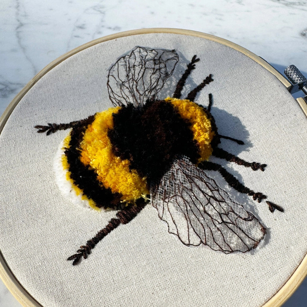 Designs by Sally | The Bumble Bee Embroidery kit