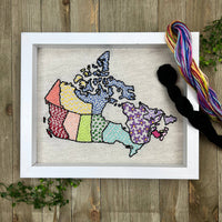 I Heart Stitch Art | Canada Map | Embroidery kit