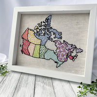 I Heart Stitch Art | Canada Map | Embroidery kit