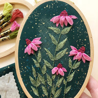 MCreativeJ | 3D Coneflowers Embroidery Kit