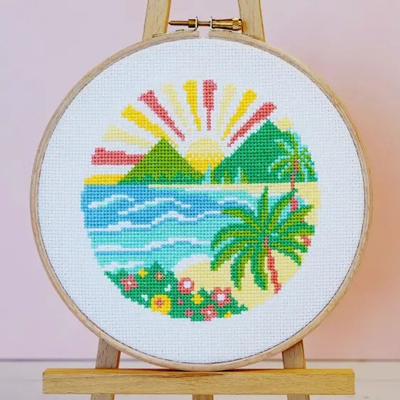 Caterpillar Cross Stitch | Coastal Peaks cross stitch kit