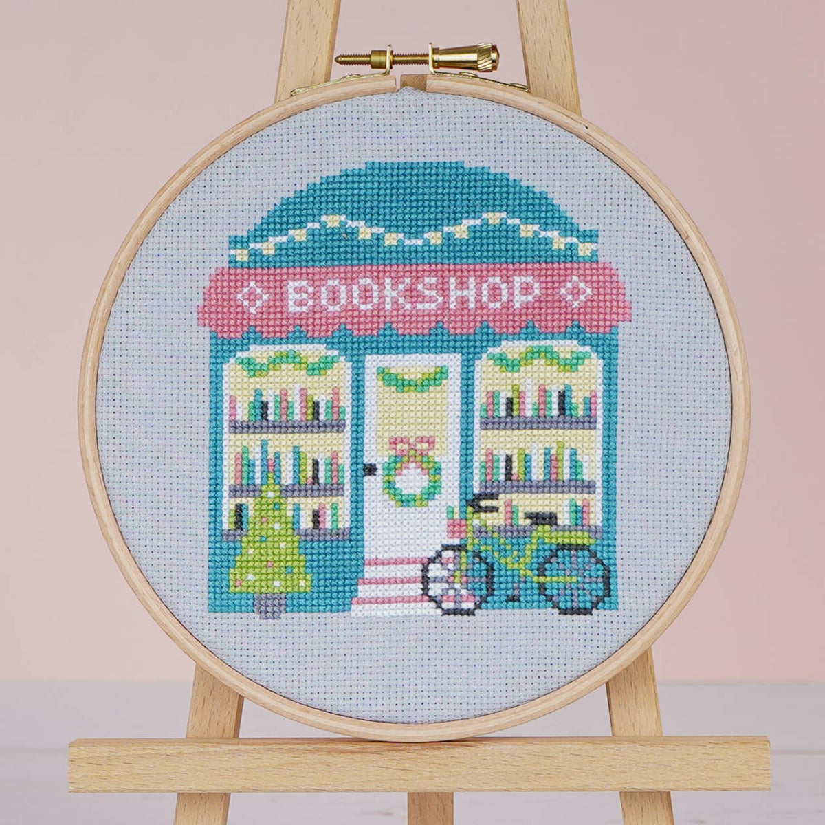 Caterpillar Cross Stitch | Cosy Corner Bookshop cross stitch kit