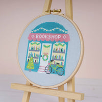 Caterpillar Cross Stitch | Cosy Corner Bookshop cross stitch kit