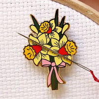 Caterpillar Cross Stitch | Needle Minder | Daffodil