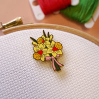 Caterpillar Cross Stitch | Needle Minder | Daffodil
