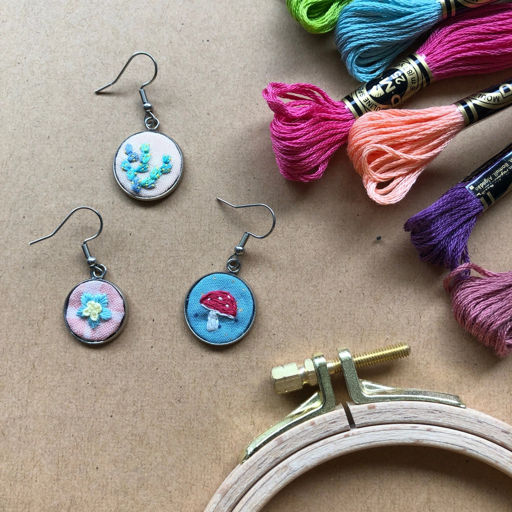 MCreativeJ | Embroidered Earrings Kit
