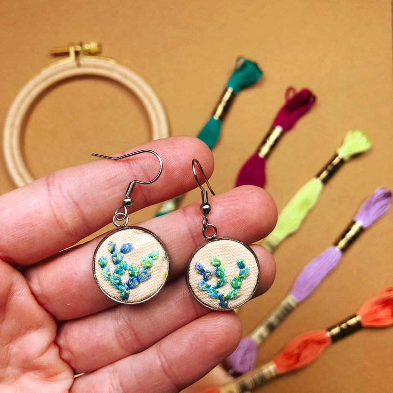 MCreativeJ | Embroidered Earrings Kit