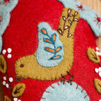 Corinne Lapierre Felt Kit | Folk Birdhouse | Hanging decoration