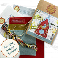 Corinne Lapierre Felt Kit | Folk Birdhouse | Hanging decoration