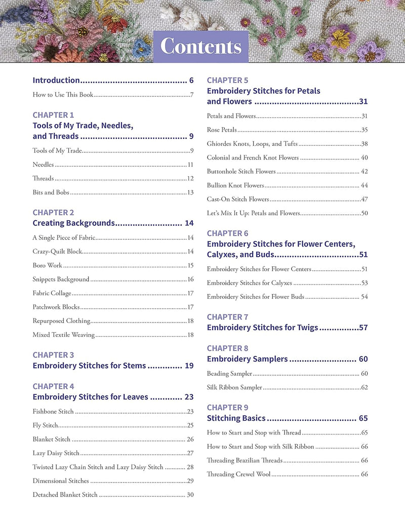 Jennifer Clouston | Foolproof Flower Embroidery | 80 Stitches & 400 Combinations