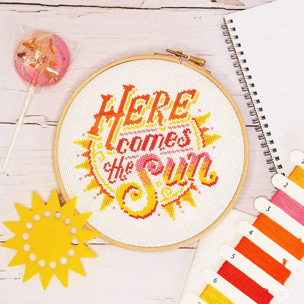 Caterpillar Cross Stitch | Here Comes the Sun cross stitch kit