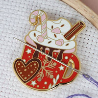 Caterpillar Cross Stitch | Needle Minder | Hot Chocolate