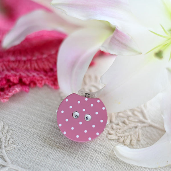 Knitter's Pride | Pink Polka Dot Clicky Row Counter