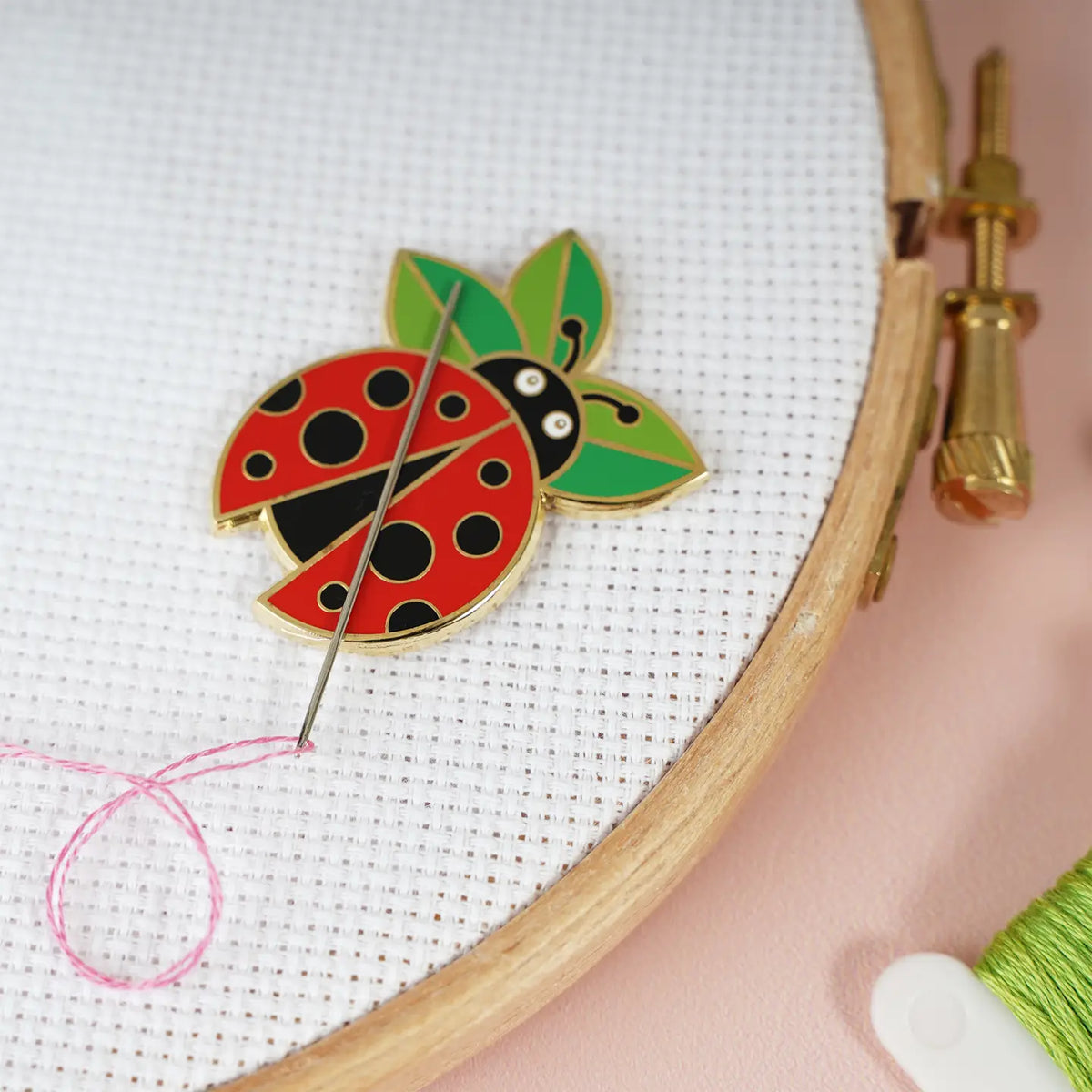 Caterpillar Cross Stitch | Needle Minder | Ladybird