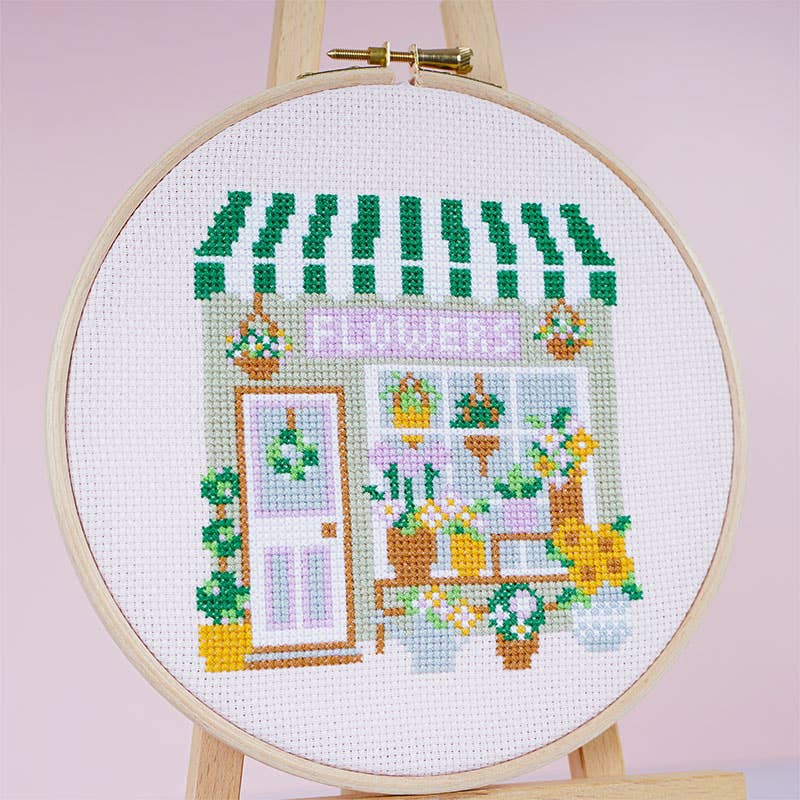 Caterpillar Cross Stitch | Little Buds Florist cross stitch kit